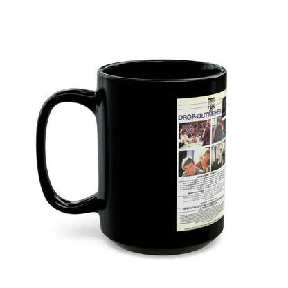 DROP OUT FATHER DICK VAN DYKE (VHS COVER) - Black Coffee Mug - Go Mug Yourself