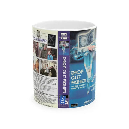 DROP OUT FATHER DICK VAN DYKE (VHS COVER) - White Coffee Mug 11oz - Go Mug Yourself