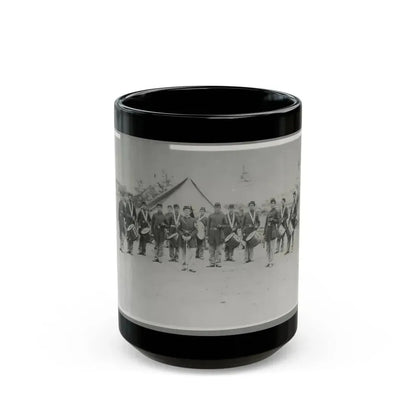 Drum Corps 30th Pa. Infantry (U.S. Civil War) Black Coffee Mug 15oz - Go Mug Yourself