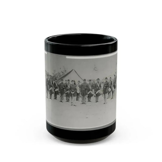 Drum Corps 30th Pa. Infantry (U.S. Civil War) Black Coffee Mug 15oz - Go Mug Yourself