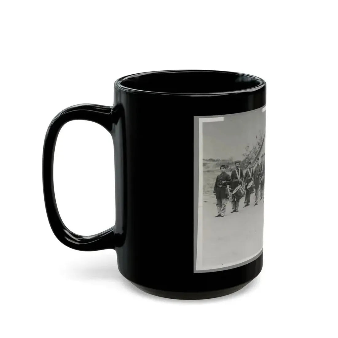 Drum Corps 30th Pa. Infantry (U.S. Civil War) Black Coffee Mug - Go Mug Yourself