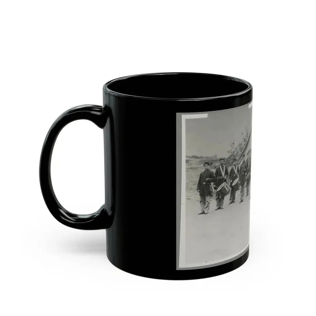 Drum Corps 30th Pa. Infantry (U.S. Civil War) Black Coffee Mug - Go Mug Yourself