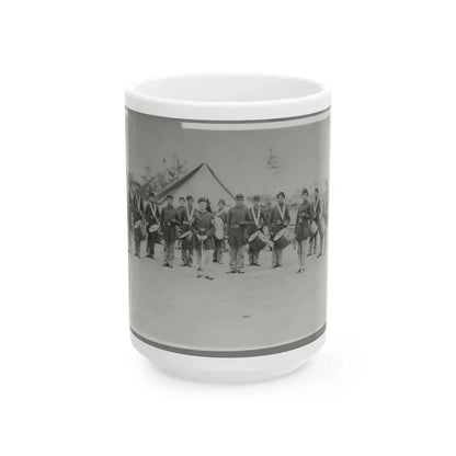 Drum Corps 30th Pa. Infantry (U.S. Civil War) White Coffee Mug 15oz - Go Mug Yourself