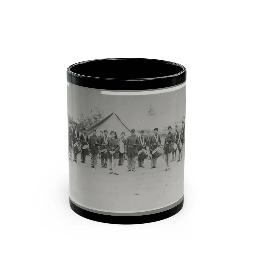 Drum Corps 30th Pa. Infantry (U.S. Civil War) Black Coffee Mug-11oz-Go Mug Yourself