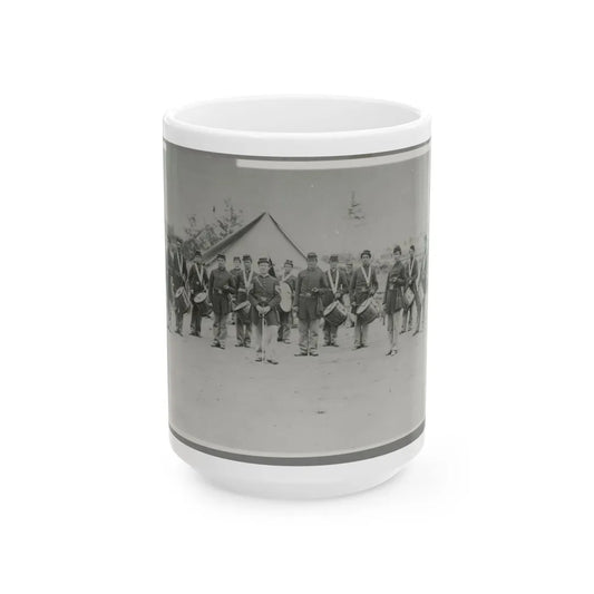 Drum Corps 30th Pa. Infantry (U.S. Civil War) White Coffee Mug-15oz-Go Mug Yourself