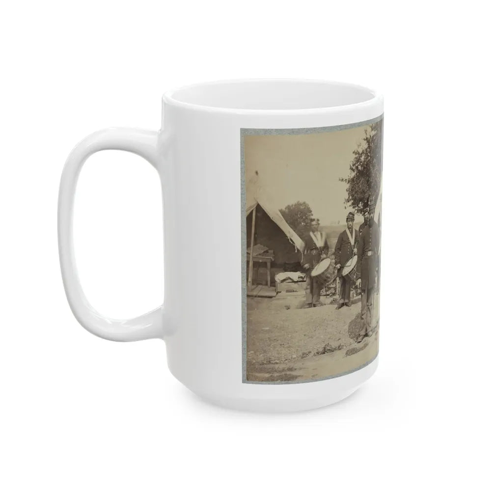 Drum Corps From Unidentified Regiment (U.S. Civil War) White Coffee Mug-Go Mug Yourself