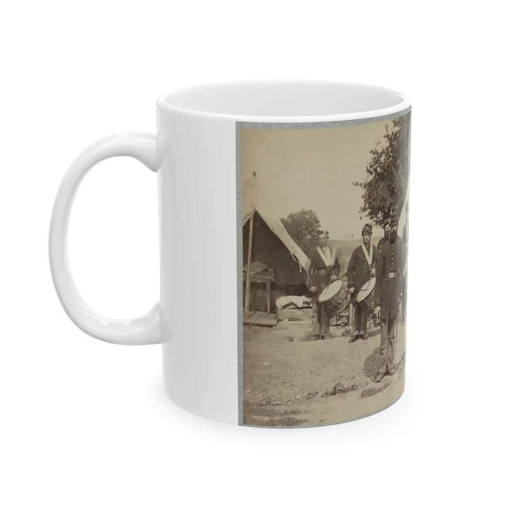 Drum Corps From Unidentified Regiment (U.S. Civil War) White Coffee Mug-Go Mug Yourself