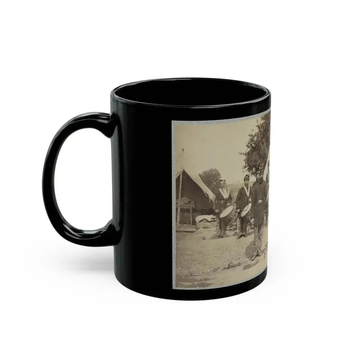 Drum Corps From Unidentified Regiment (U.S. Civil War) Black Coffee Mug - Go Mug Yourself