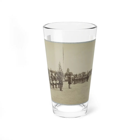 Drum Corps Stands In Front Of Union Soldiers In Formation (U.S. Civil War) Pint Glass 16oz-16oz-Go Mug Yourself