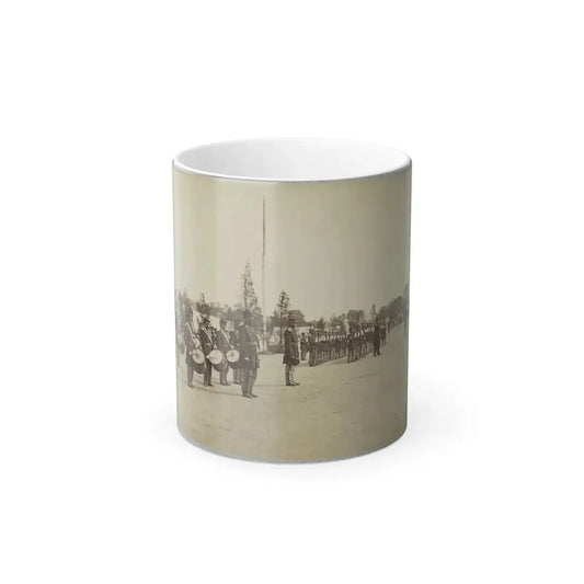 Drum Corps Stands in Front of Union Soldiers in Formation (U.S. Civil War) Color Changing Coffee Mug 11oz Default Title 11oz - Go Mug Yourself