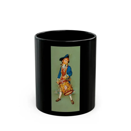 Drummer Boy, Revolutionary War - Black Coffee Mug 11oz - Go Mug Yourself