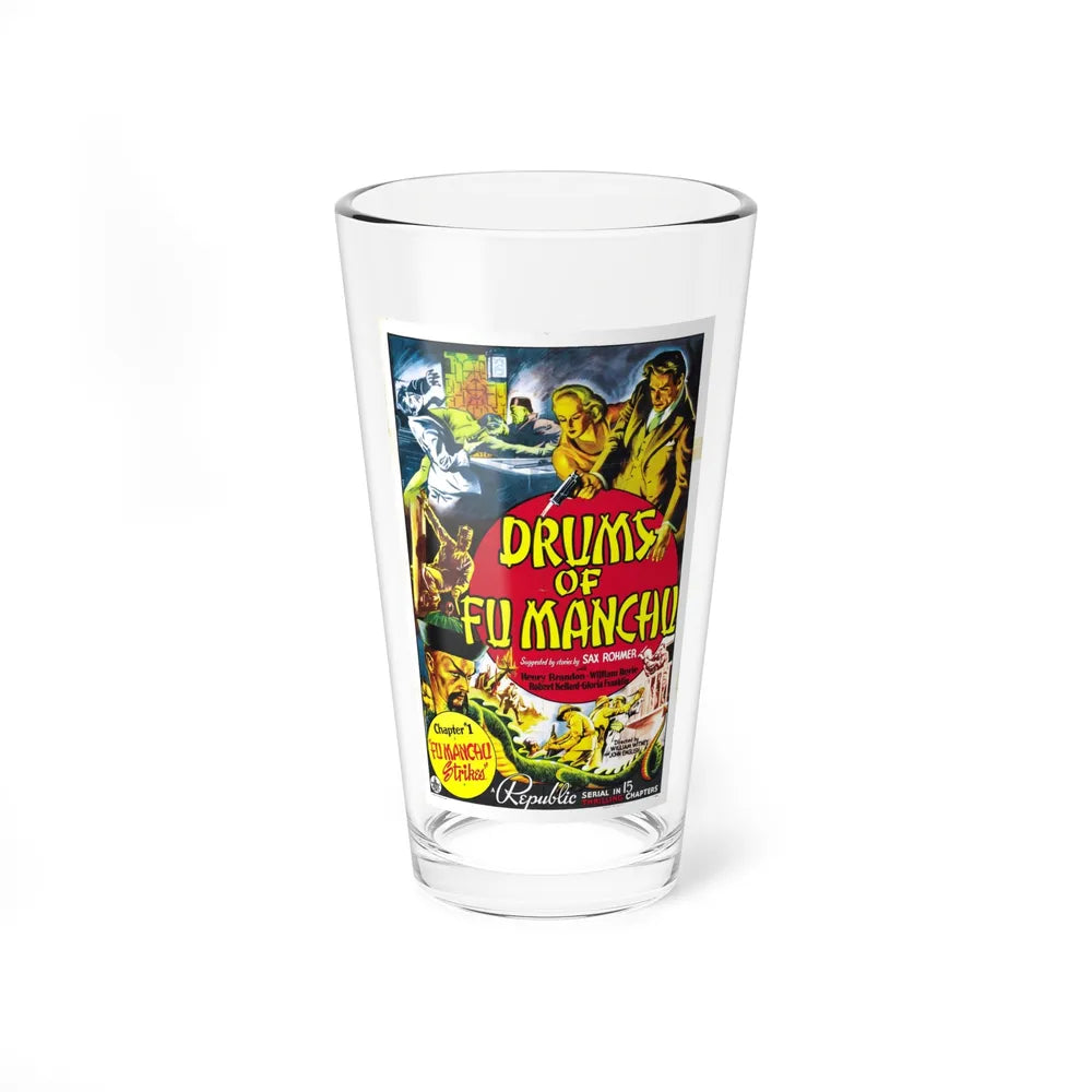 DRUMS OF FU MANCHU 1940 Movie Poster - Pint Glass 16oz-16oz-Go Mug Yourself