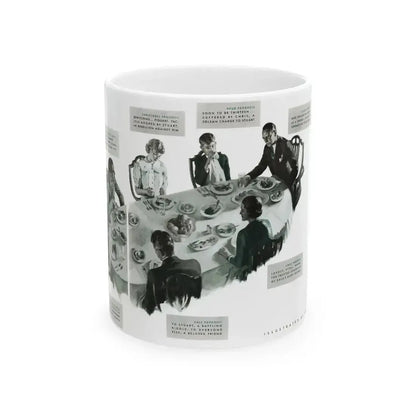 Drums of the Night (2), McCall's magazine, September 1935 - White Coffee Mug 11oz - Go Mug Yourself