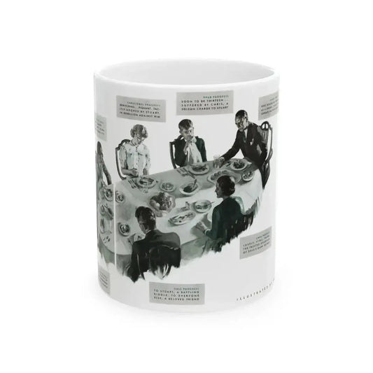 Drums of the Night (2), McCall's magazine, September 1935 - White Coffee Mug 11oz - Go Mug Yourself