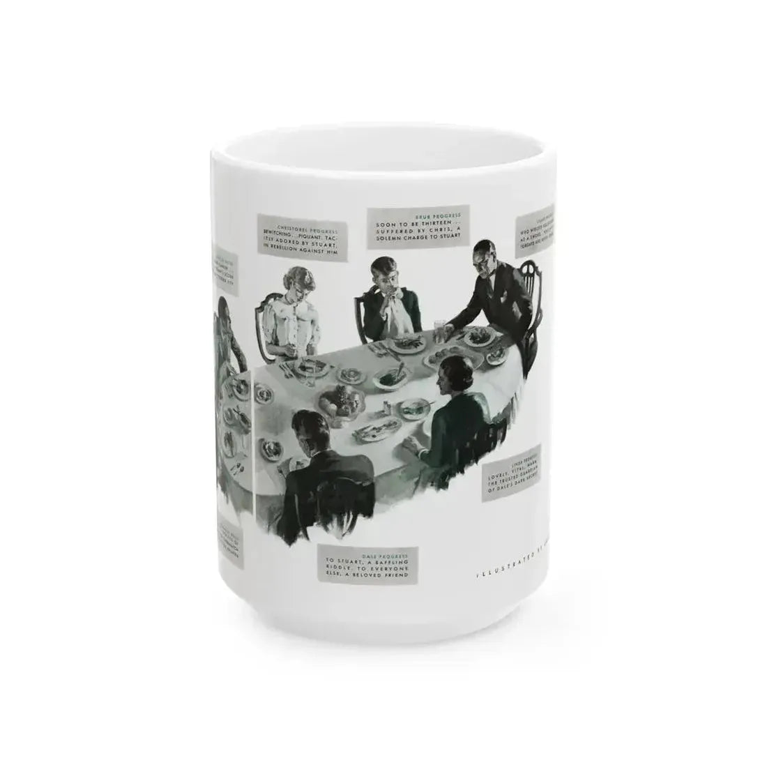 Drums of the Night (2), McCall's magazine, September 1935 - White Coffee Mug 15oz - Go Mug Yourself
