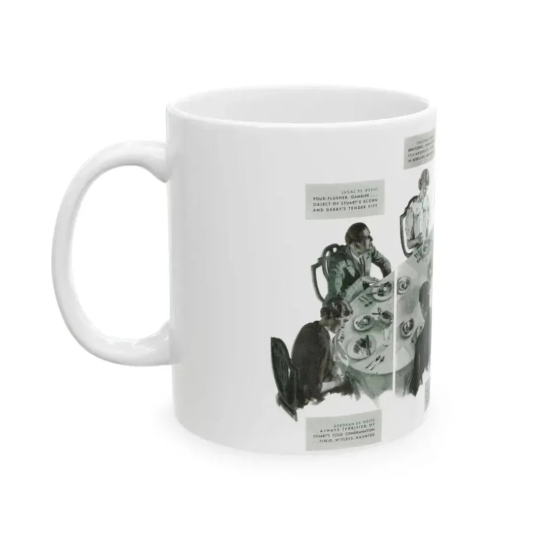 Drums of the Night (2), McCall's magazine, September 1935 - White Coffee Mug - Go Mug Yourself