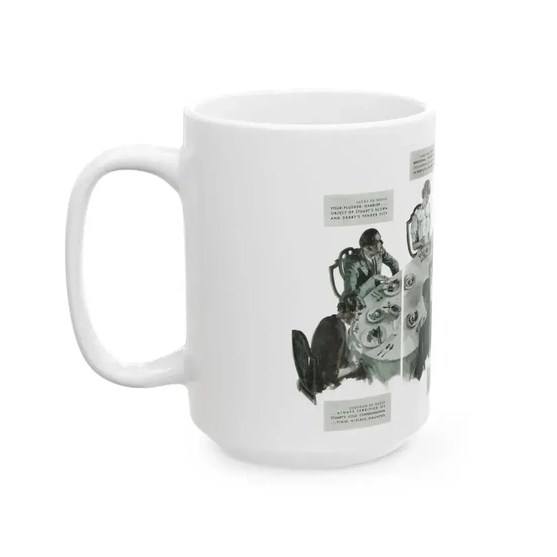 Drums of the Night (2), McCall's magazine, September 1935 - White Coffee Mug - Go Mug Yourself