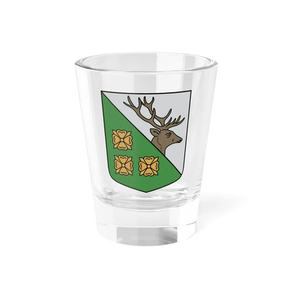Drustu pagasta ģerbonis (Latvia) (Coat of Arms) Shot Glass 1.5oz 1.5oz - Go Mug Yourself