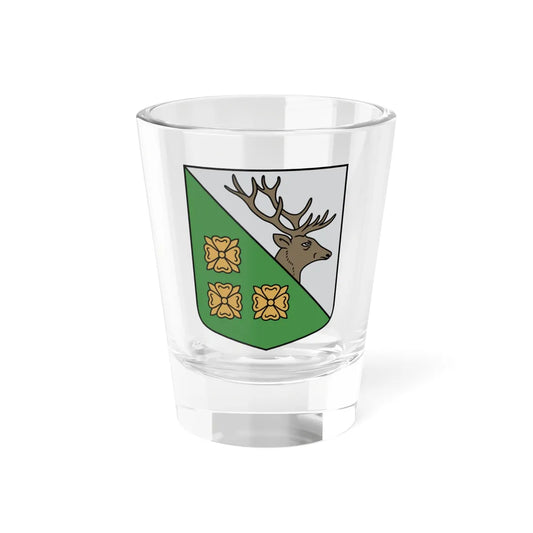 Drustu pagasta ģerbonis (Latvia) (Coat of Arms) Shot Glass 1.5oz 1.5oz - Go Mug Yourself