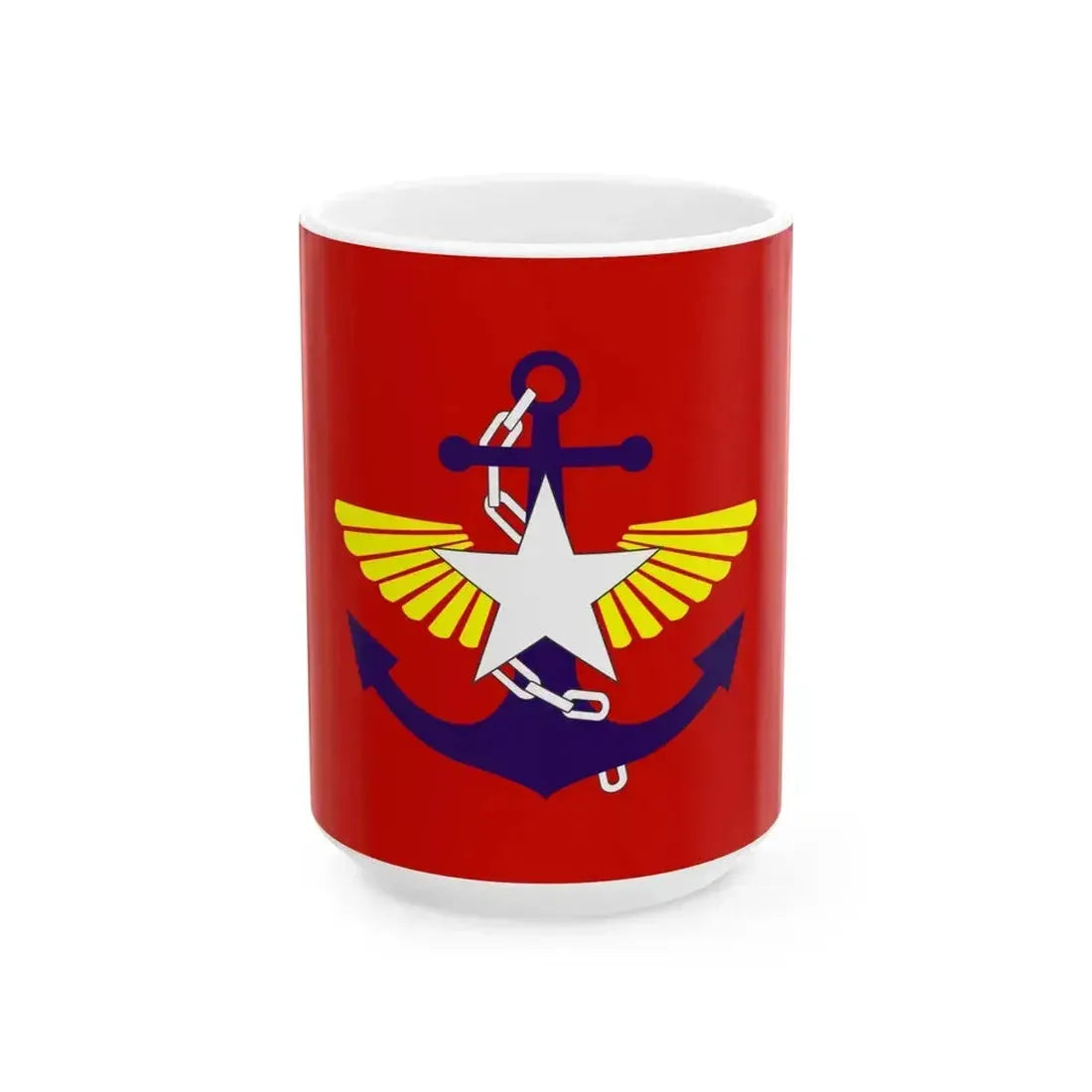 DSA Anawrahta Flag (Myanmar) White Coffee Mug 15oz - Go Mug Yourself