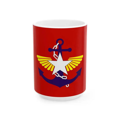DSA Anawrahta Flag (Myanmar) White Coffee Mug 15oz - Go Mug Yourself