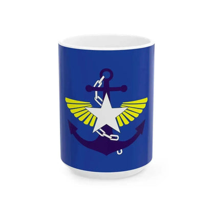 DSA Bayintnaung Flag (Myanmar) White Coffee Mug 15oz - Go Mug Yourself