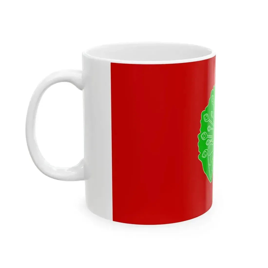 DSA Peacock Flag (Myanmar) White Coffee Mug - Go Mug Yourself