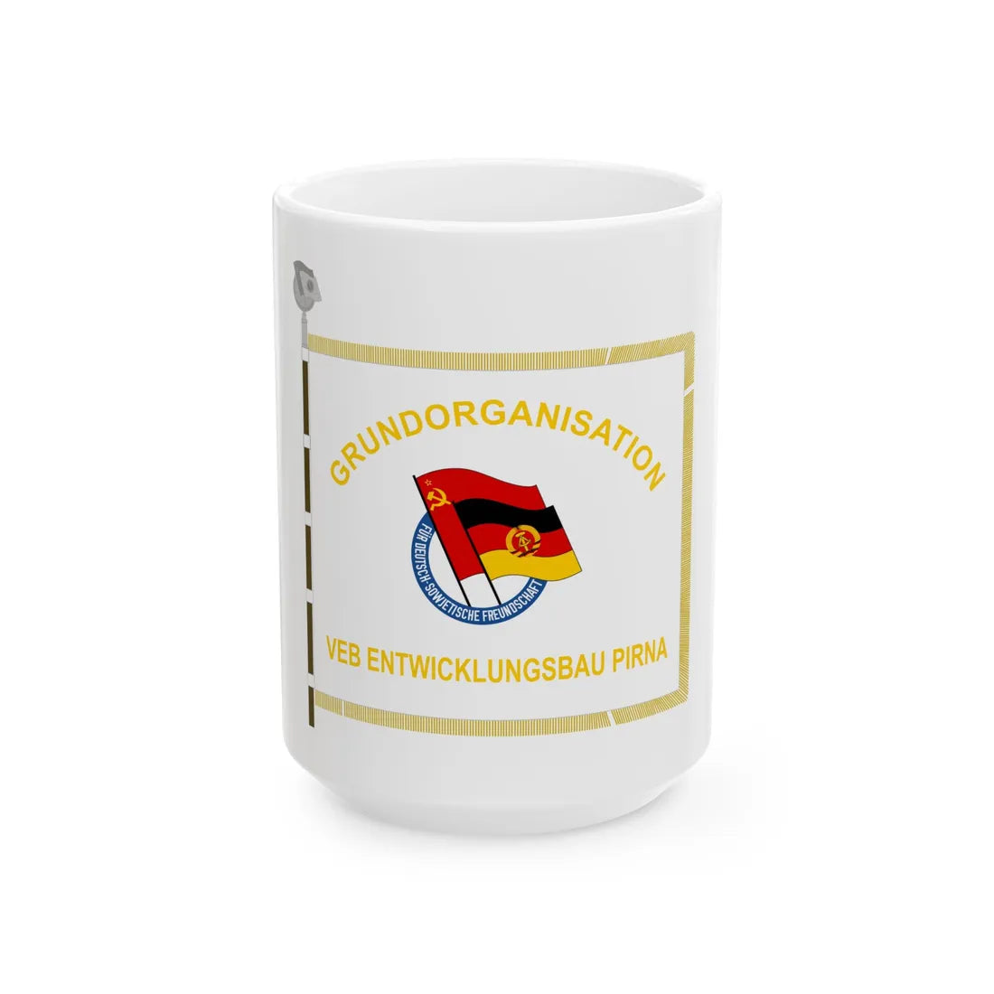 DSF VEB Entwicklungsbau Pirna (Germany) White Coffee Mug 15oz - Go Mug Yourself