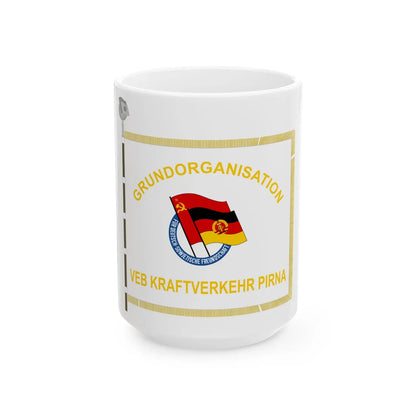 DSF VEB Kraftverkehr Pirna (Germany) White Coffee Mug 15oz - Go Mug Yourself