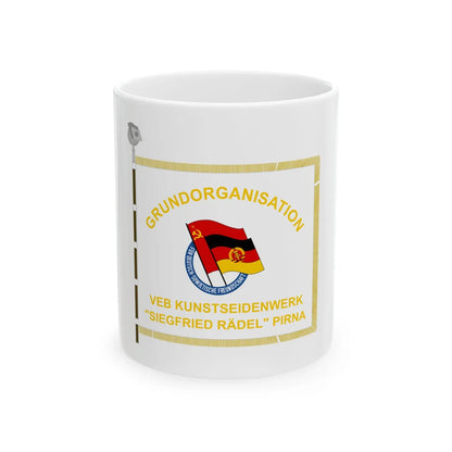 DSF VEB Kunstseidenwerk Pirna (Germany) White Coffee Mug 11oz - Go Mug Yourself