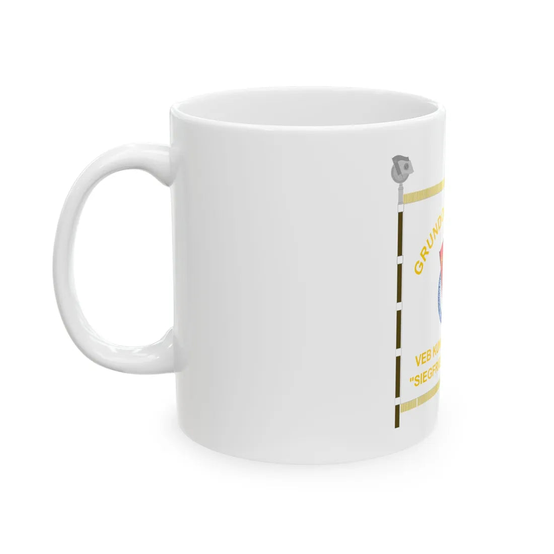 DSF VEB Kunstseidenwerk Pirna (Germany) White Coffee Mug - Go Mug Yourself