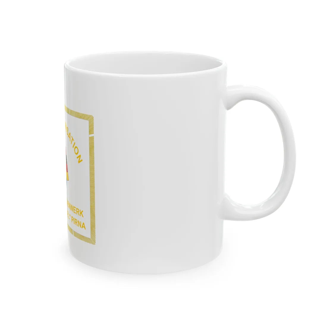 DSF VEB Kunstseidenwerk Pirna (Germany) White Coffee Mug - Go Mug Yourself