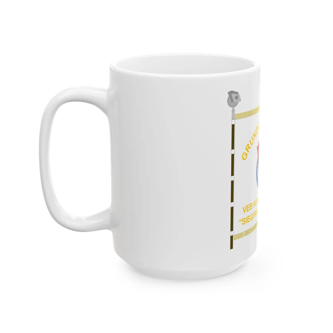 DSF VEB Kunstseidenwerk Pirna (Germany) White Coffee Mug - Go Mug Yourself
