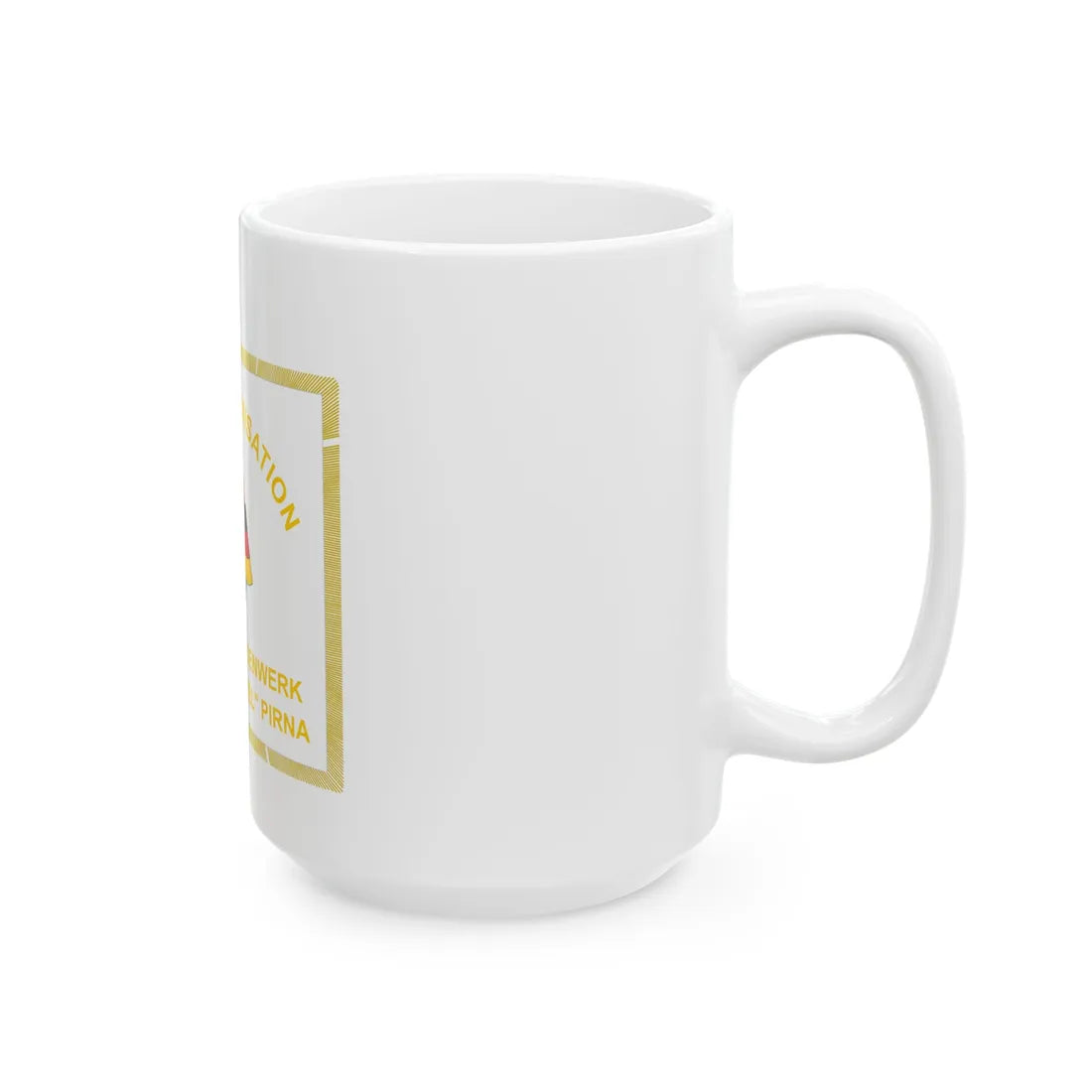 DSF VEB Kunstseidenwerk Pirna (Germany) White Coffee Mug - Go Mug Yourself