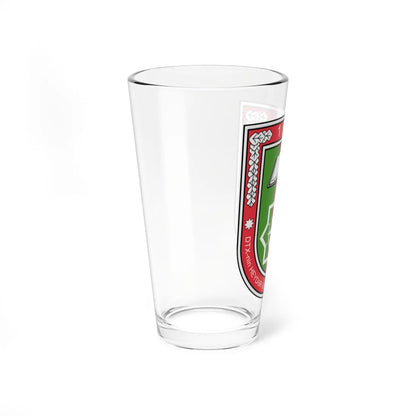 DTX-nin Heydər Əliyev adına Akademiyasının loqosu (Azerbaijan) (Coat of Arms) Pint Glass 16oz - Go Mug Yourself