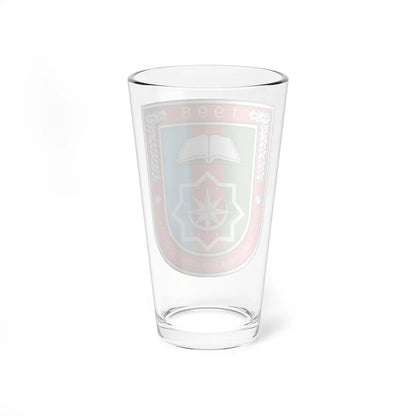 DTX-nin Heydər Əliyev adına Akademiyasının loqosu (Azerbaijan) (Coat of Arms) Pint Glass 16oz - Go Mug Yourself