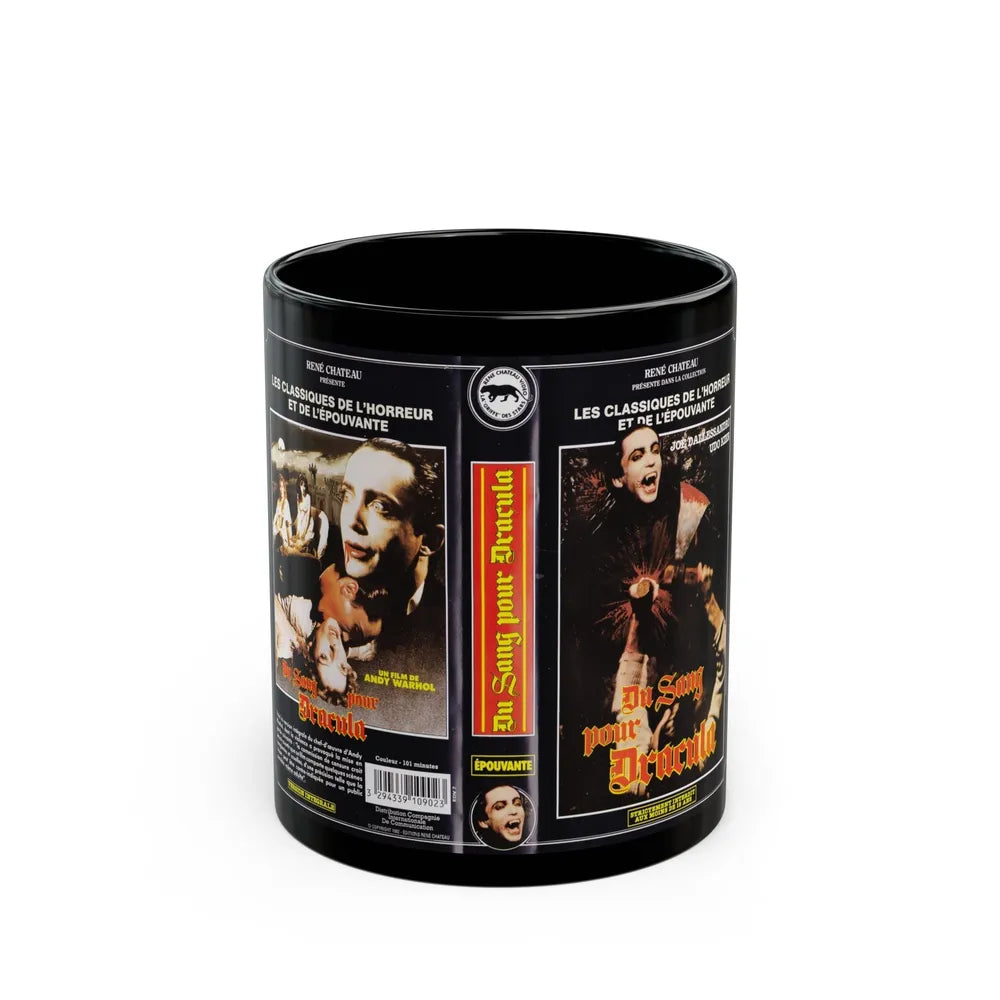 DU SANG POUR DRACULA (VHS COVER) - Black Coffee Mug-11oz-Go Mug Yourself