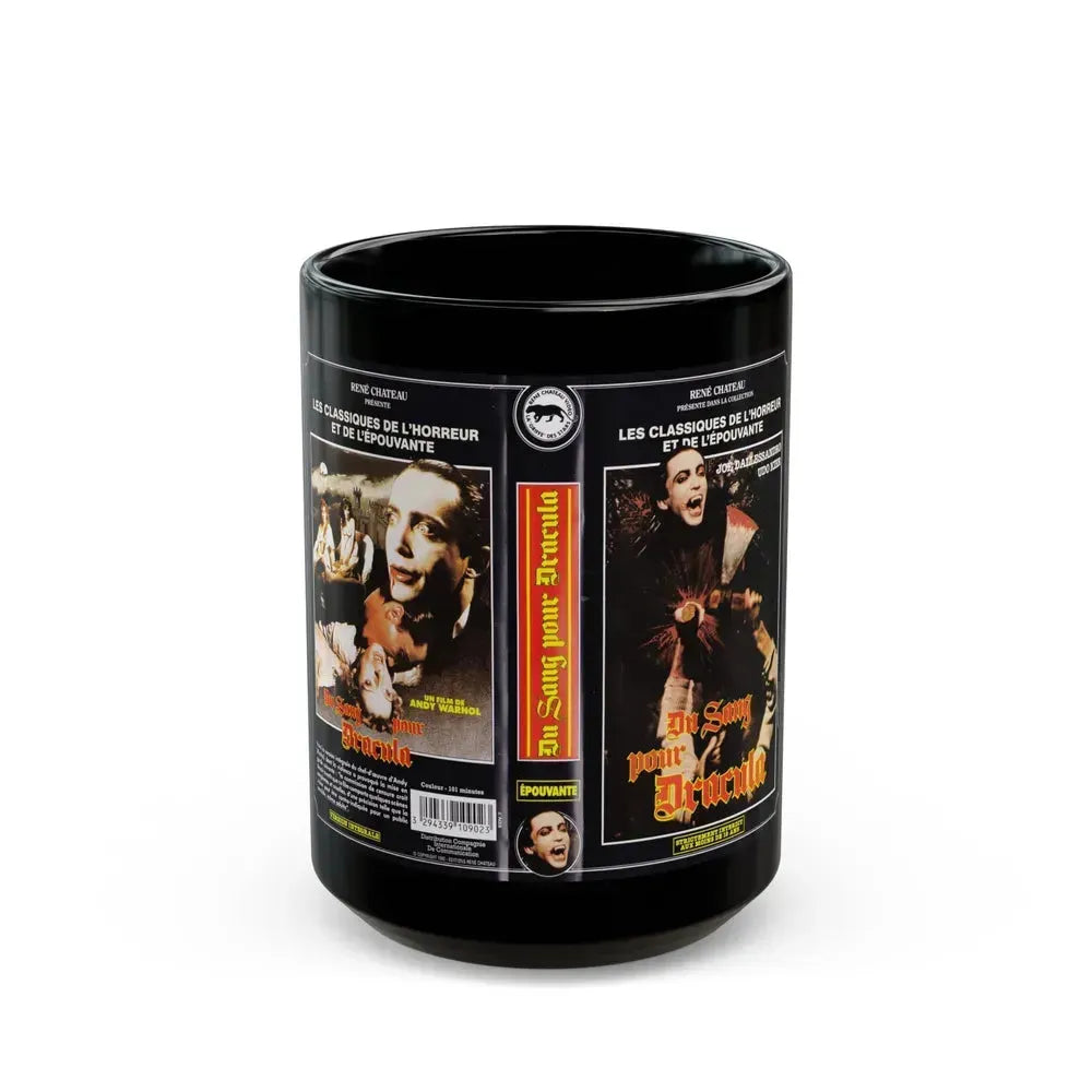 DU SANG POUR DRACULA (VHS COVER) - Black Coffee Mug 15oz - Go Mug Yourself