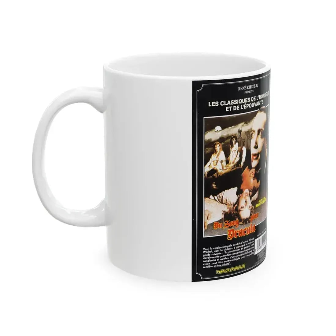 DU SANG POUR DRACULA (VHS COVER) - White Coffee Mug - Go Mug Yourself