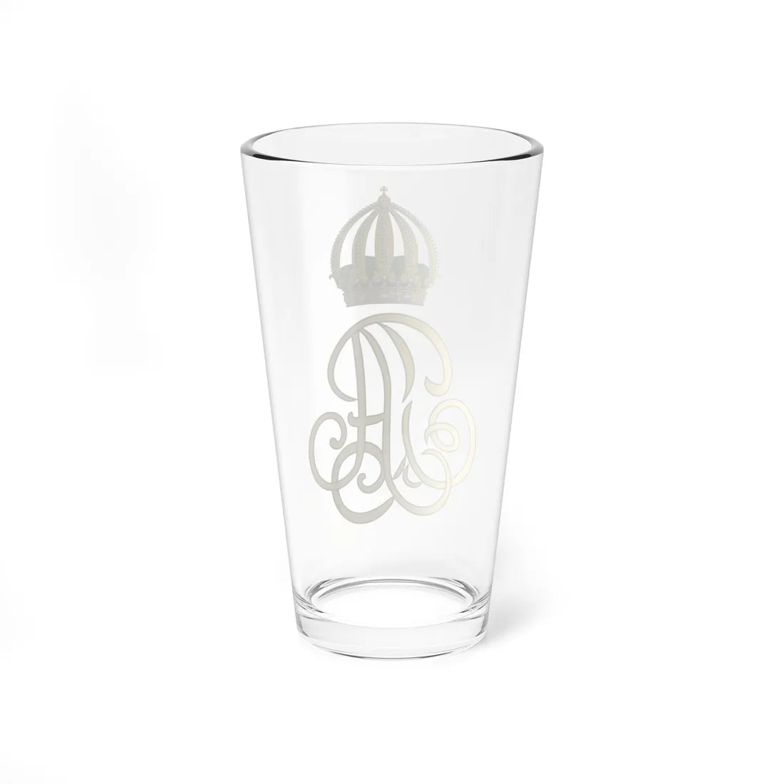 Dual Cypher of Emperor Pedro I and Empress Amélie of Brazil (Brazil) (Coat of Arms) Pint Glass 16oz - Go Mug Yourself