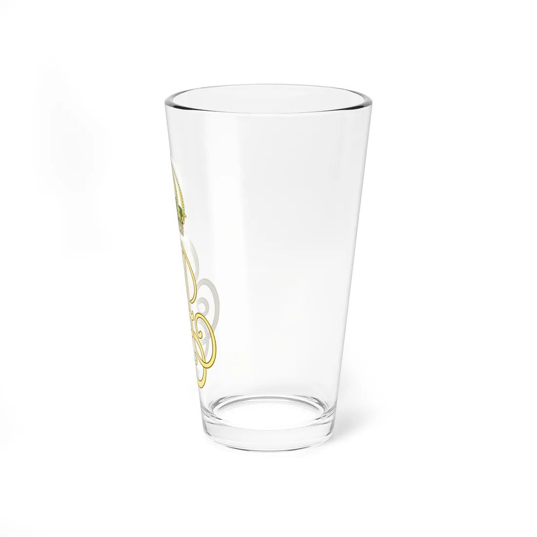 Dual Cypher of Emperor Pedro I and Empress Amélie of Brazil (Brazil) (Coat of Arms) Pint Glass 16oz - Go Mug Yourself