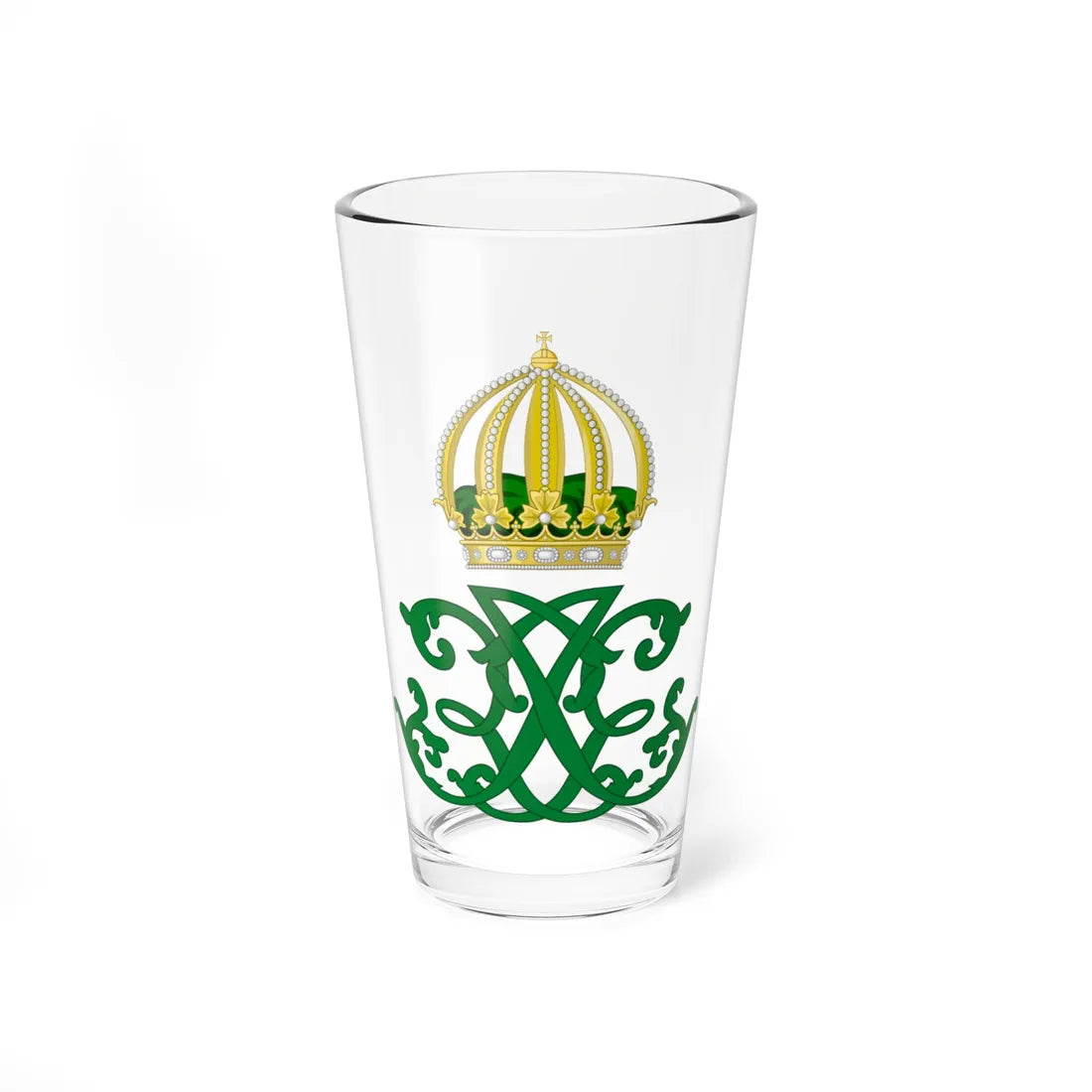 Dual Cypher of Princess Isabel and Prince Gaston of Brazil (Brazil) (Coat of Arms) Pint Glass 16oz 16oz - Go Mug Yourself