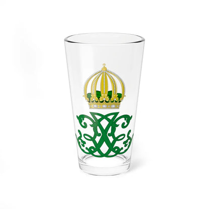 Dual Cypher of Princess Isabel and Prince Gaston of Brazil (Brazil) (Coat of Arms) Pint Glass 16oz 16oz - Go Mug Yourself