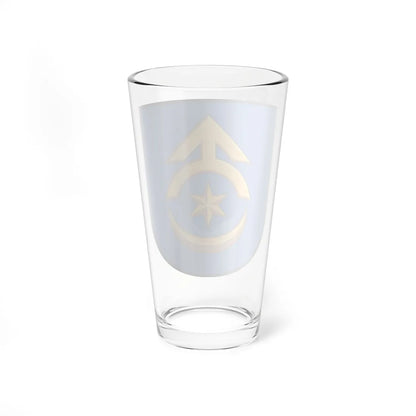 Dubno coat of arms escutcheon (Ukraine) (Coat of Arms) Pint Glass 16oz - Go Mug Yourself