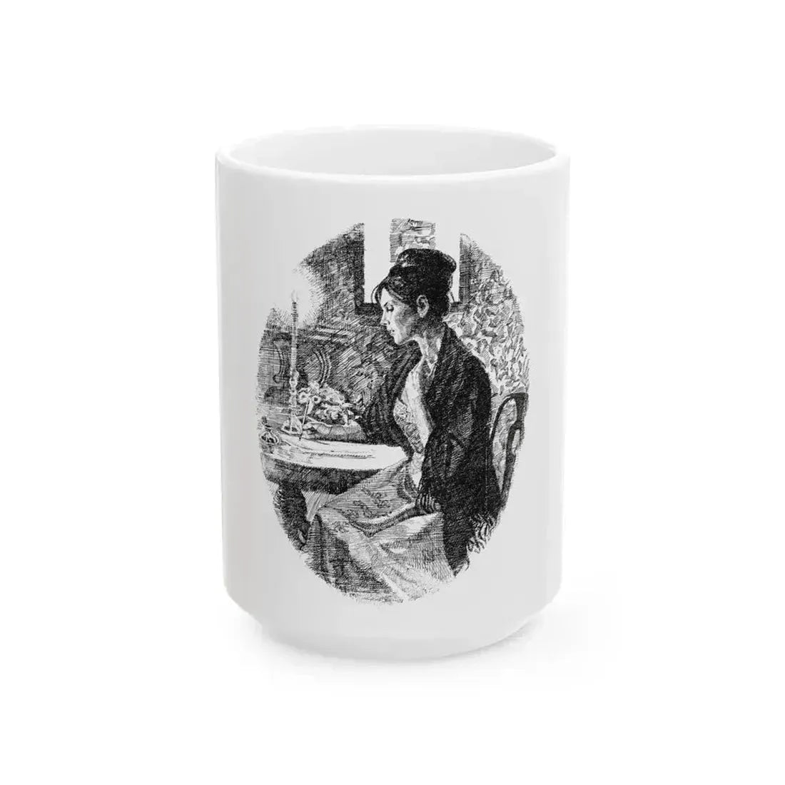 Duchess by Josephine Edgar (1), Woman magazine, 1976 - White Coffee Mug 15oz - Go Mug Yourself
