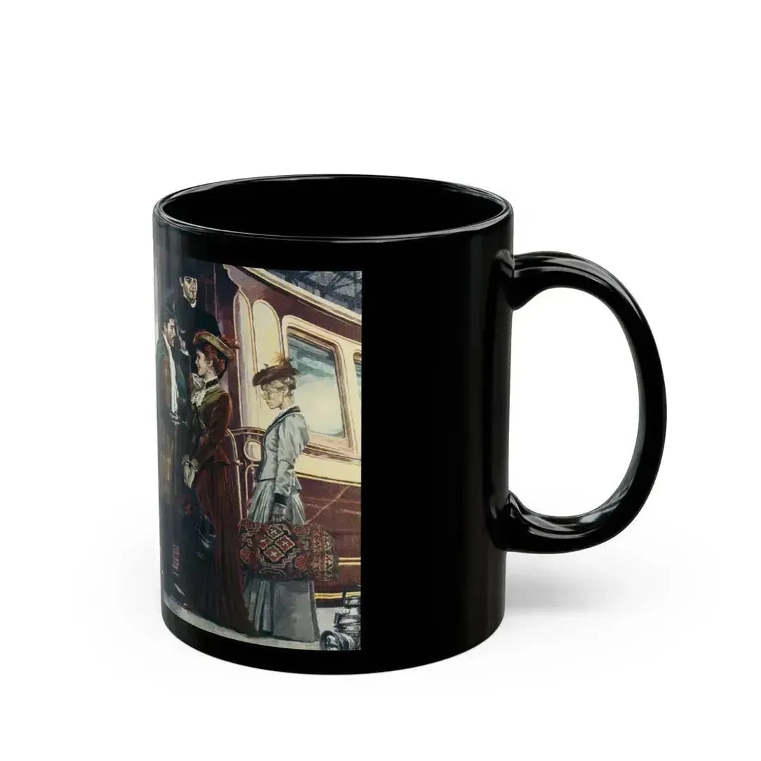 Duchess by Josephine Edgar (3), Woman magazine, 1976 - Black Coffee Mug - Go Mug Yourself