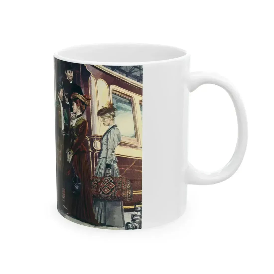 Duchess by Josephine Edgar (3), Woman magazine, 1976 - White Coffee Mug - Go Mug Yourself