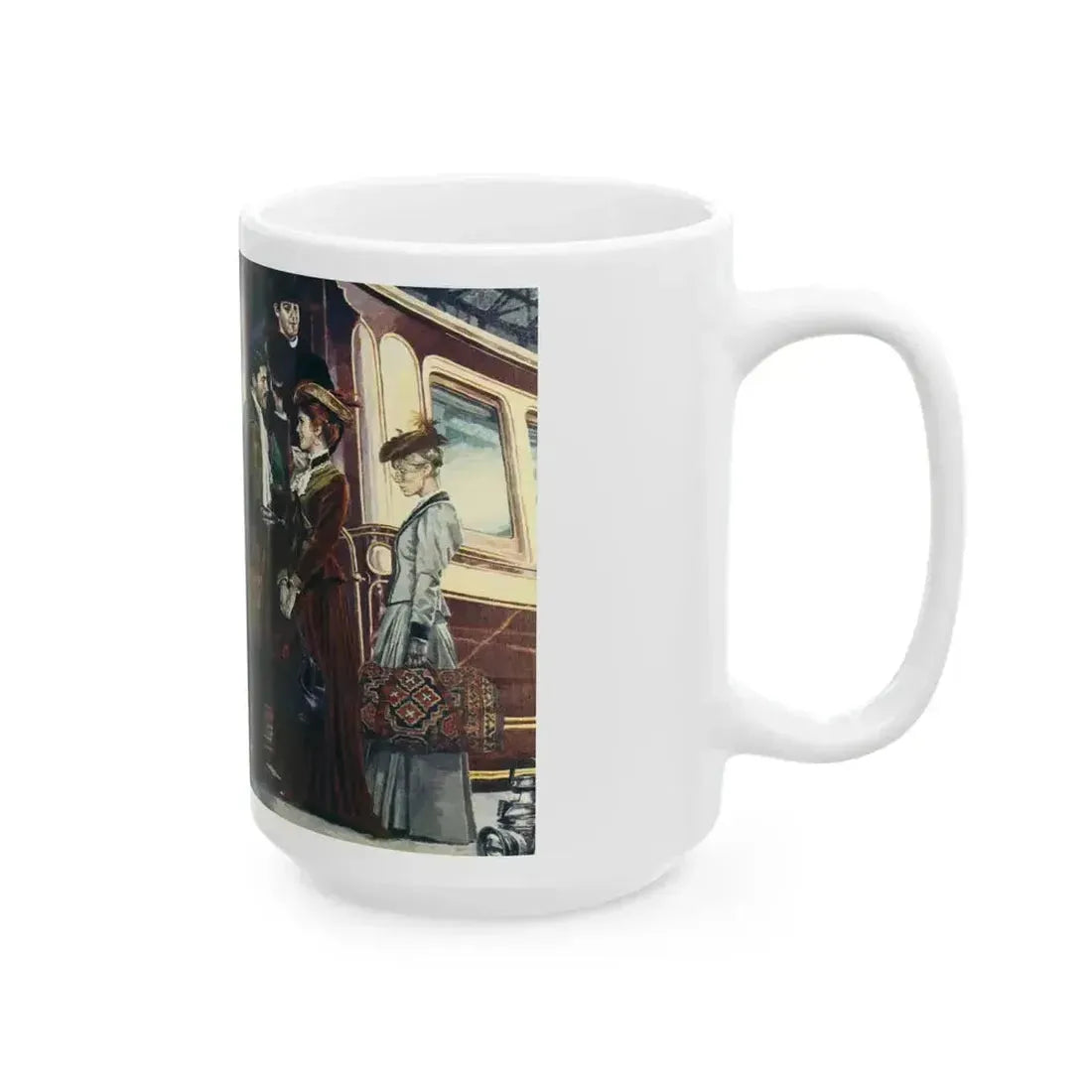 Duchess by Josephine Edgar (3), Woman magazine, 1976 - White Coffee Mug - Go Mug Yourself