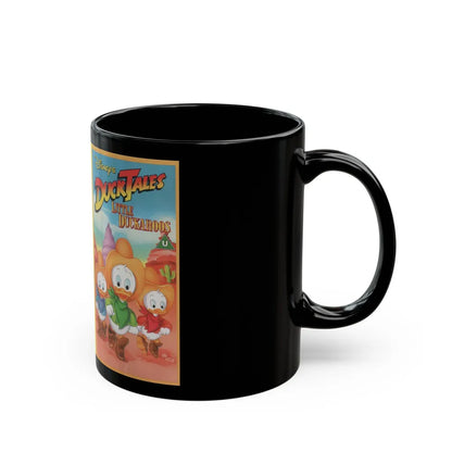 DUCK TALES LITTLE DUCKAROOS (VHS COVER) - Black Coffee Mug-Go Mug Yourself