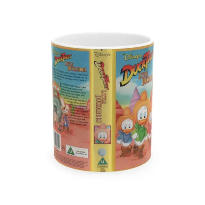 DUCK TALES LITTLE DUCKAROOS (VHS COVER) - White Coffee Mug 11oz - Go Mug Yourself